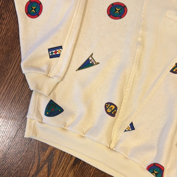 Vintage 80s Collared Sweatshirt - Picture 2 of 8